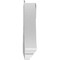 Ekena Millwork Rams Head Architectural Grade PVC Pediment (Urn Ships Unattached in Box), 58"W x 14-1/2"H x 2-3/4"P PEDPS058X145RHP00 - alternate 5